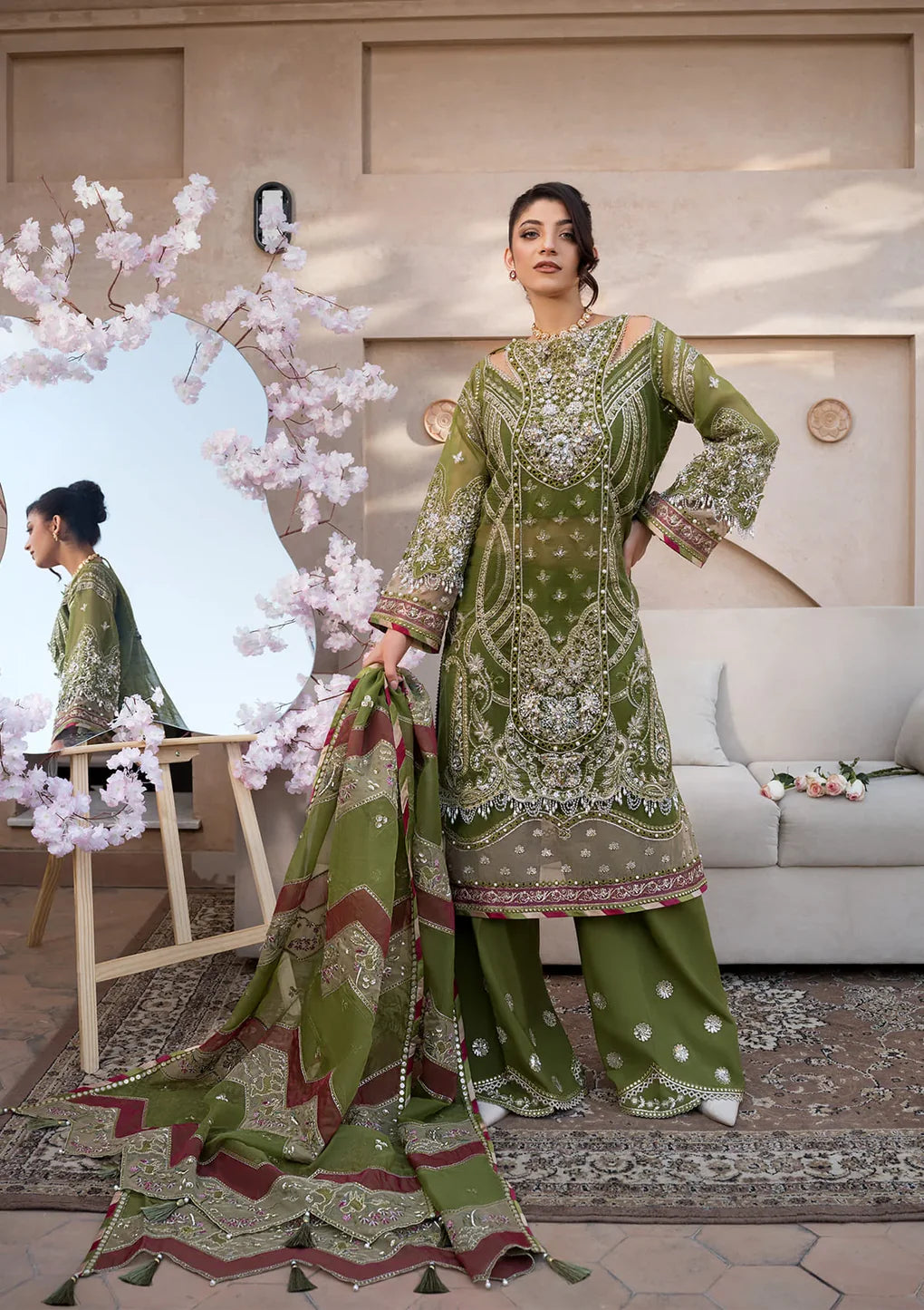 Shop CELEBRATIONS BY ELAF LUXURY FORMALS EFH-08 PARWAANA at Raz Ruya! Huge discounts on luxury Pakistani designer wear. Fast delivery to UK, USA & Canada. End-of-Year & New Year Sale!