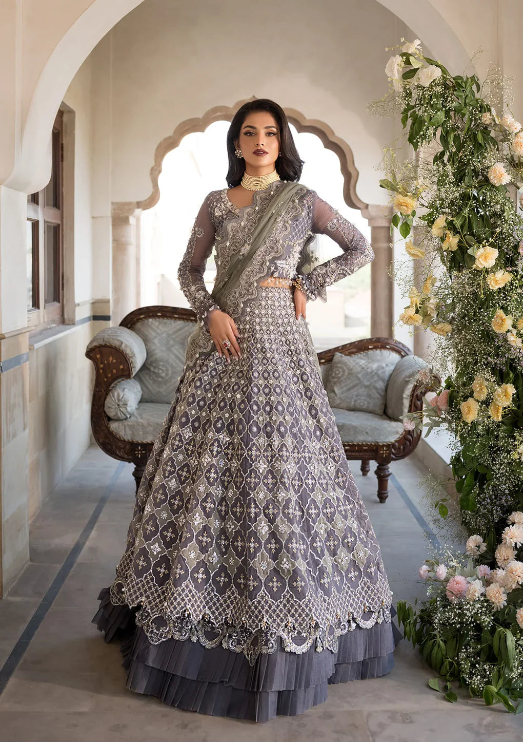 Shop CELEBRATIONS BY ELAF LUXURY FORMALS EFH-02 NAZNEEN at Raz Ruya! Huge discounts on luxury Pakistani designer wear. Fast delivery to UK, USA & Canada. End-of-Year & New Year Sale!