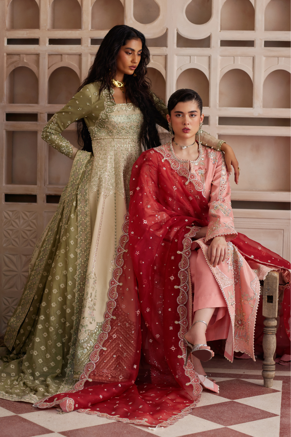 Soraya Mireya pink and coral outfit at Raz Ruya