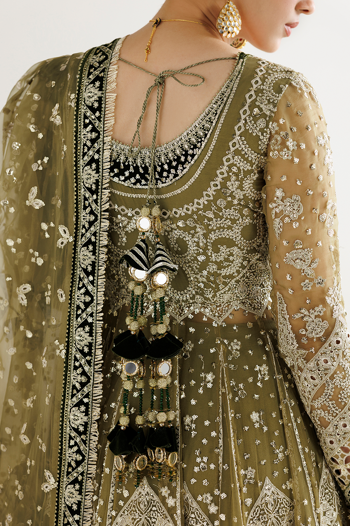 Jazmin UC-3141 embroidered chiffon suit at Raz Ruya