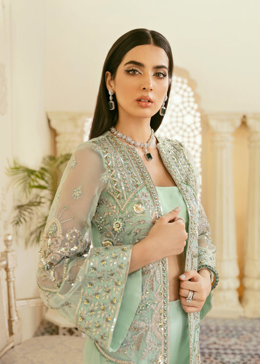Akbar Aslam Juan Pakistani organza formal with net dupatta