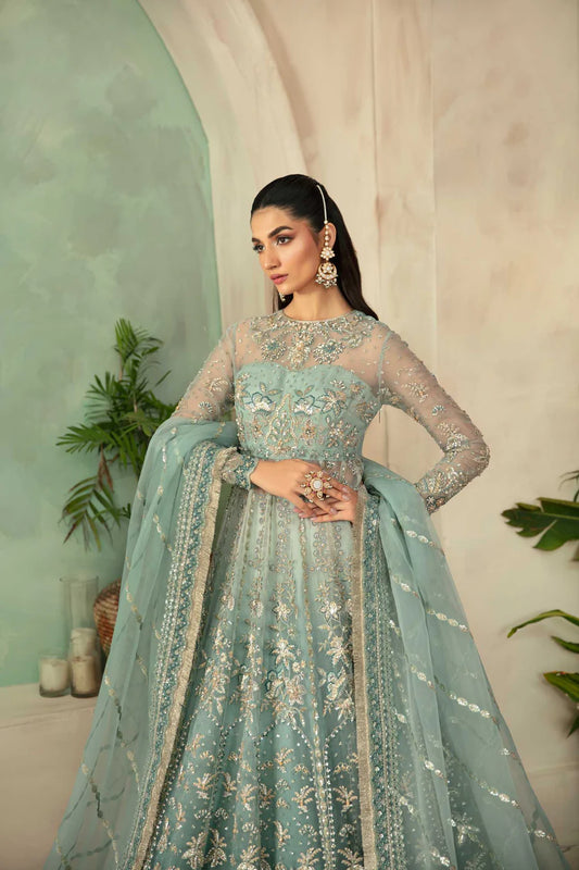 Shop AKBAR ASLAM MASTANI '25 LUXURY FORMALS FROSTINE at Raz Ruya! Huge discounts on luxury Pakistani designer wear. Fast delivery to UK, USA & Canada. End-of-Year & New Year Sale!