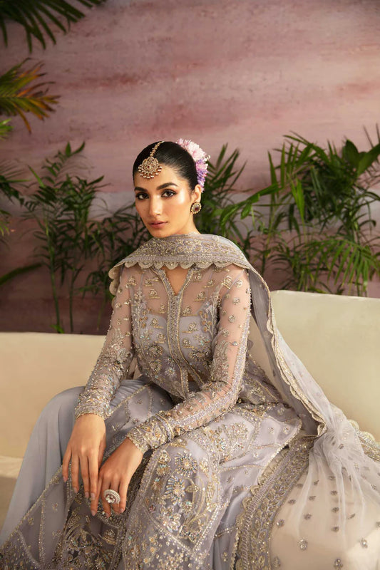 Shop AKBAR ASLAM MASTANI '25 LUXURY FORMALS MOONLIT at Raz Ruya! Huge discounts on luxury Pakistani designer wear. Fast delivery to UK, USA & Canada. End-of-Year & New Year Sale!