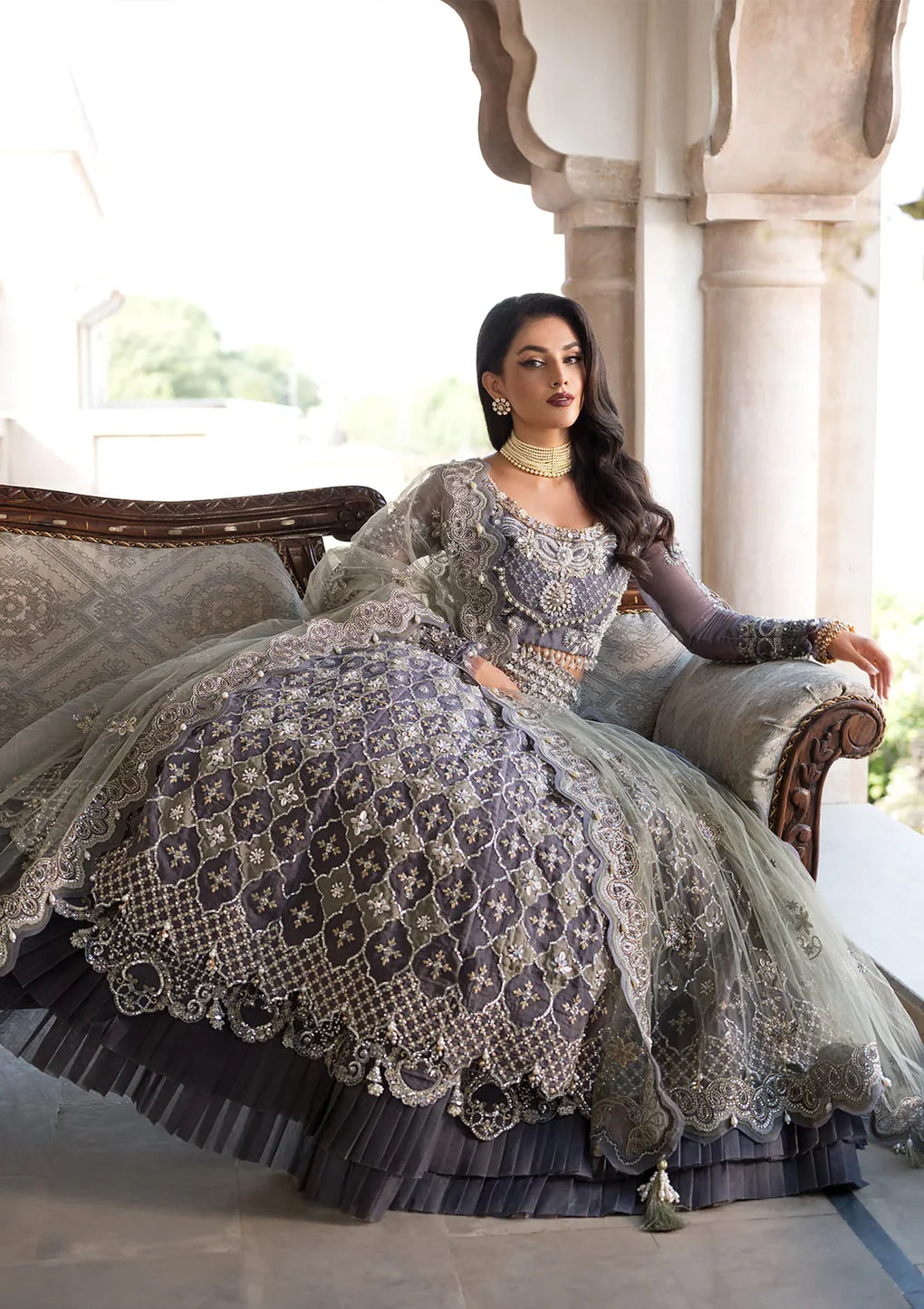 Shop CELEBRATIONS BY ELAF LUXURY FORMALS EFH-02 NAZNEEN at Raz Ruya! Huge discounts on luxury Pakistani designer wear. Fast delivery to UK, USA & Canada. End-of-Year & New Year Sale!