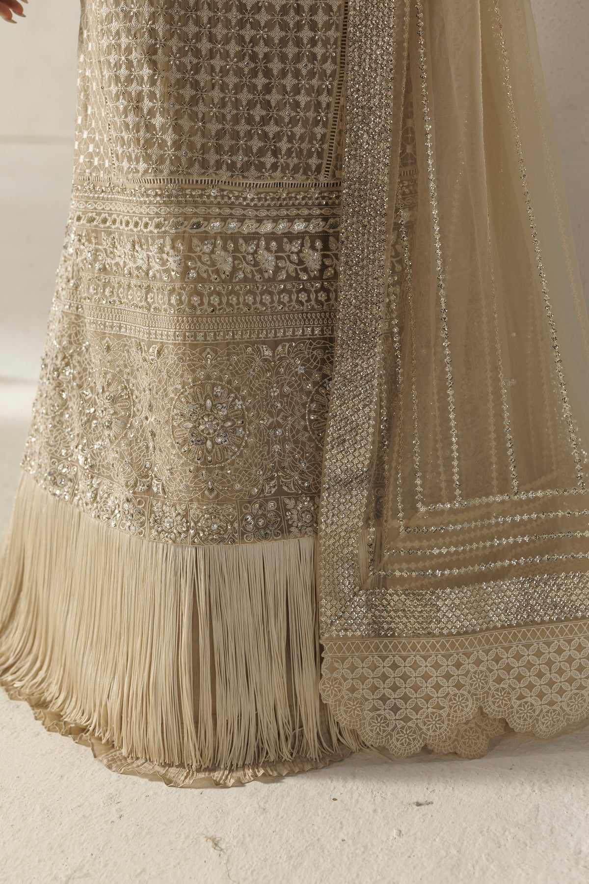 Akbar Aslam Sevilla embroidery detail