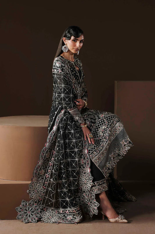 Shop organza embroidered saree with hand embellished blouse, pallu & borders. Includes raw silk inner—perfect for weddings & festive occasions.