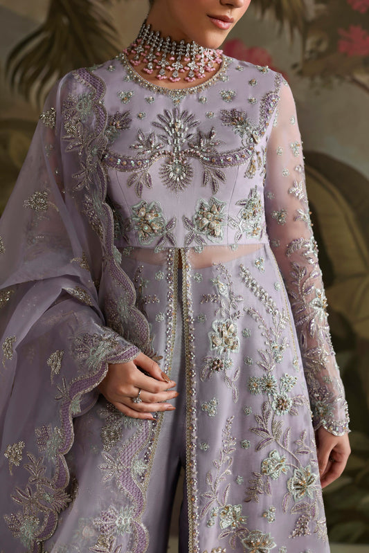 Akbar Aslam Zareen Pakistani organza formal with dupatta