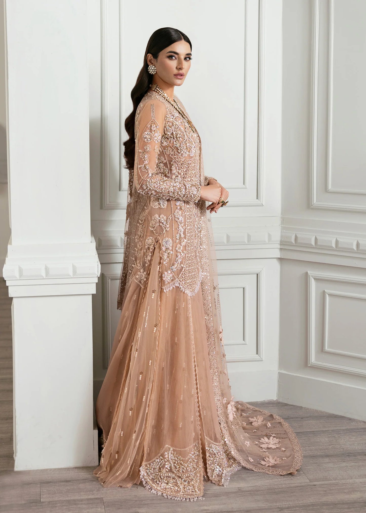 Shop CRIMSON X SAIRA SHAKIRA Wedding Formals '24 Stardust Lehnga at Raz Ruya! Huge discounts on luxury Pakistani wear with fast delivery to the UK, USA & Canada.