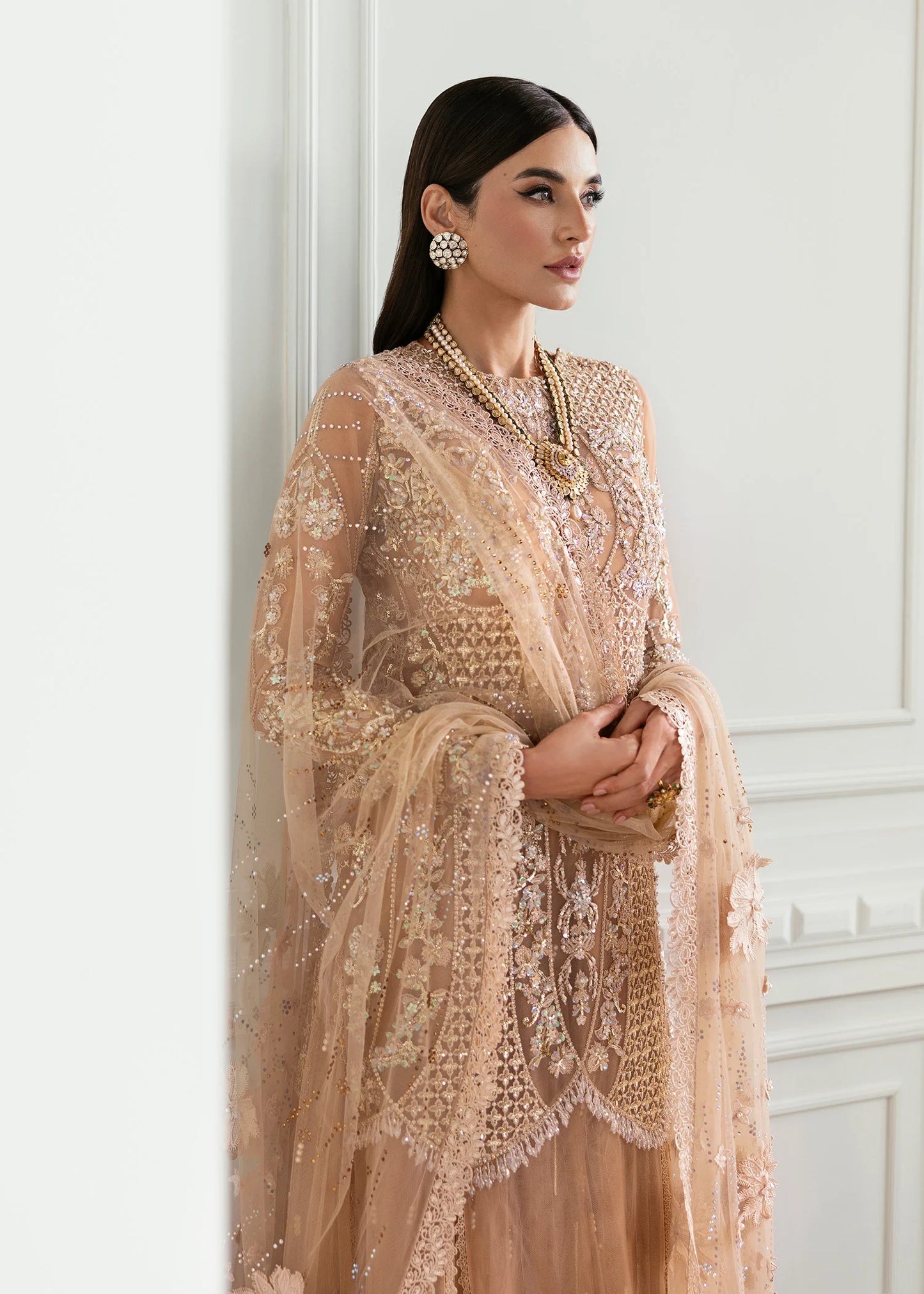 Shop CRIMSON X SAIRA SHAKIRA Wedding Formals '24 Stardust Lehnga at Raz Ruya! Huge discounts on luxury Pakistani wear with fast delivery to the UK, USA & Canada.
