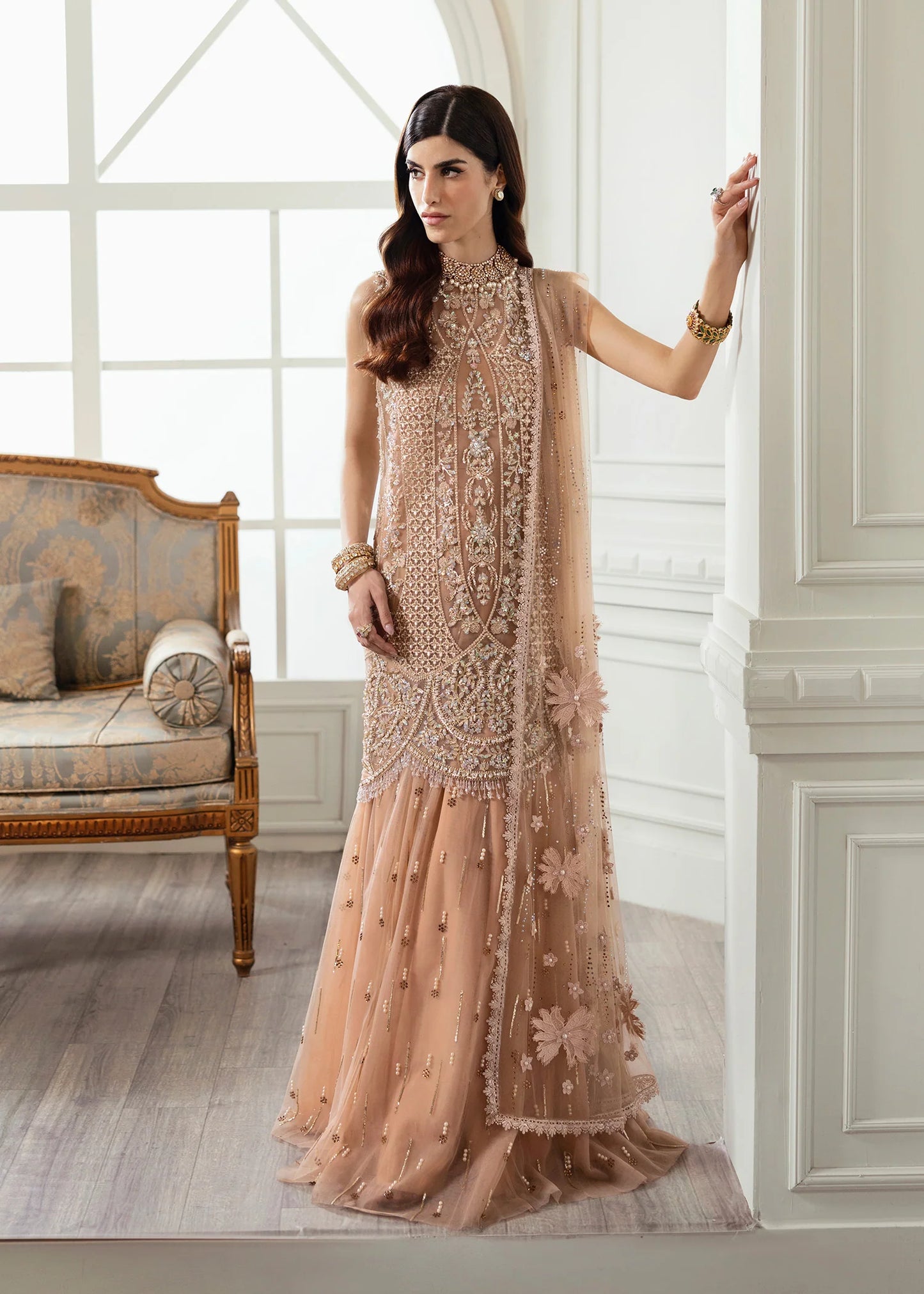 Shop CRIMSON X SAIRA SHAKIRA Wedding Formals '24 Stardust Lehnga at Raz Ruya! Huge discounts on luxury Pakistani wear with fast delivery to the UK, USA & Canada.