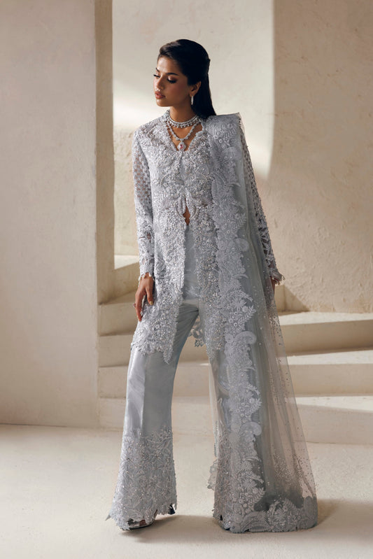 Akbar Aslam Desiree organza shirt with flared trousers