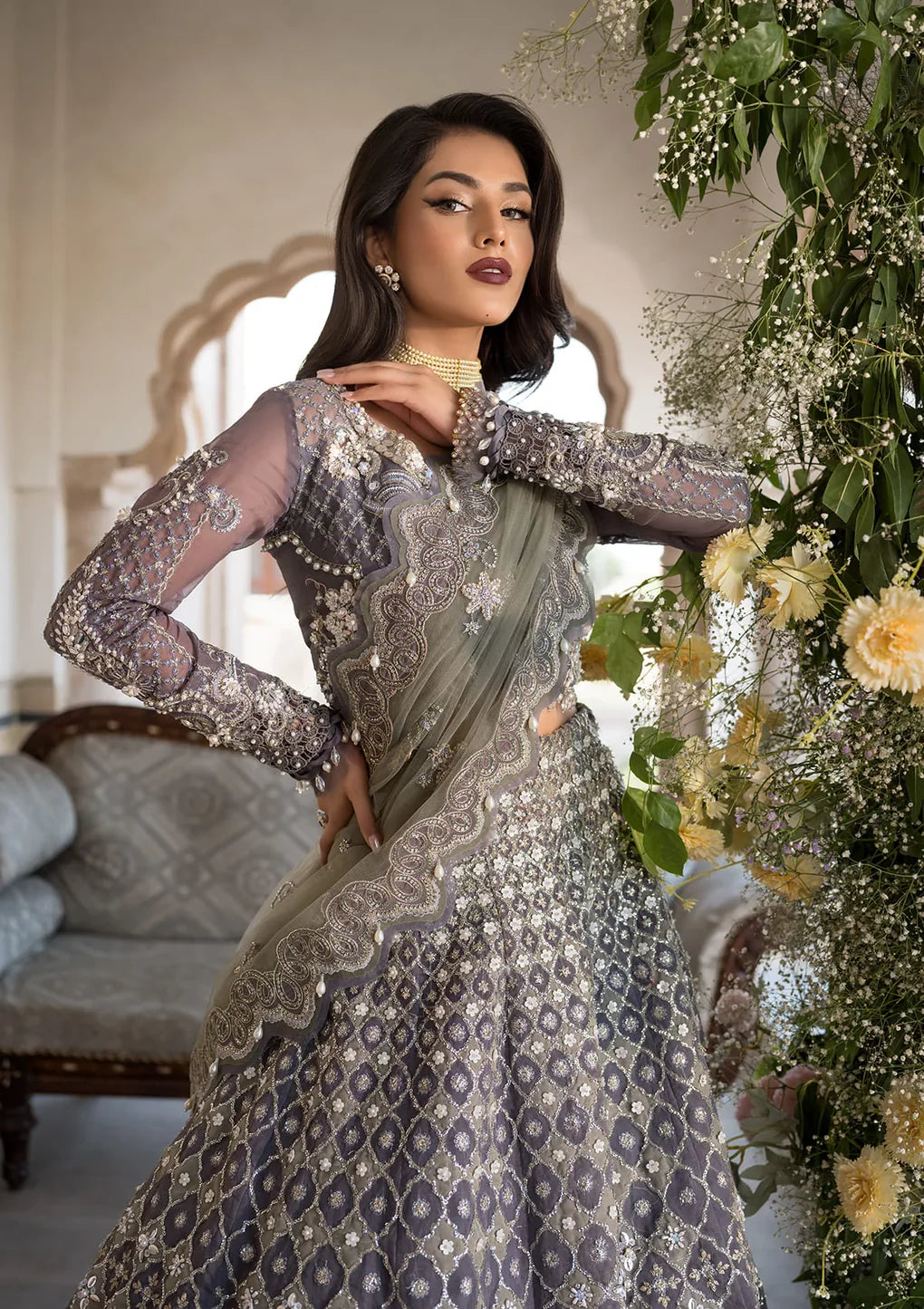 Shop CELEBRATIONS BY ELAF LUXURY FORMALS EFH-02 NAZNEEN at Raz Ruya! Huge discounts on luxury Pakistani designer wear. Fast delivery to UK, USA & Canada. End-of-Year & New Year Sale!