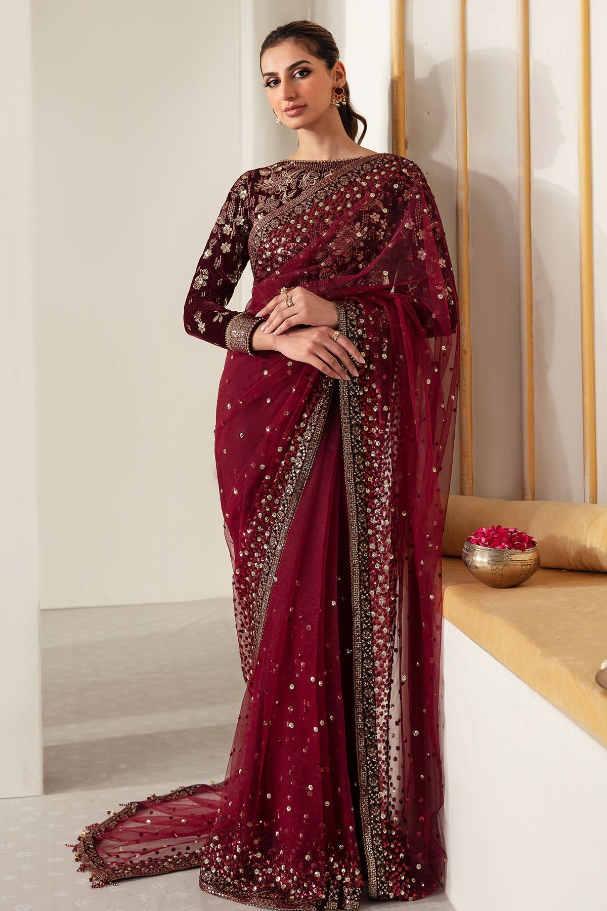 EMBROIDERED VELVET FORMAL VF-2016