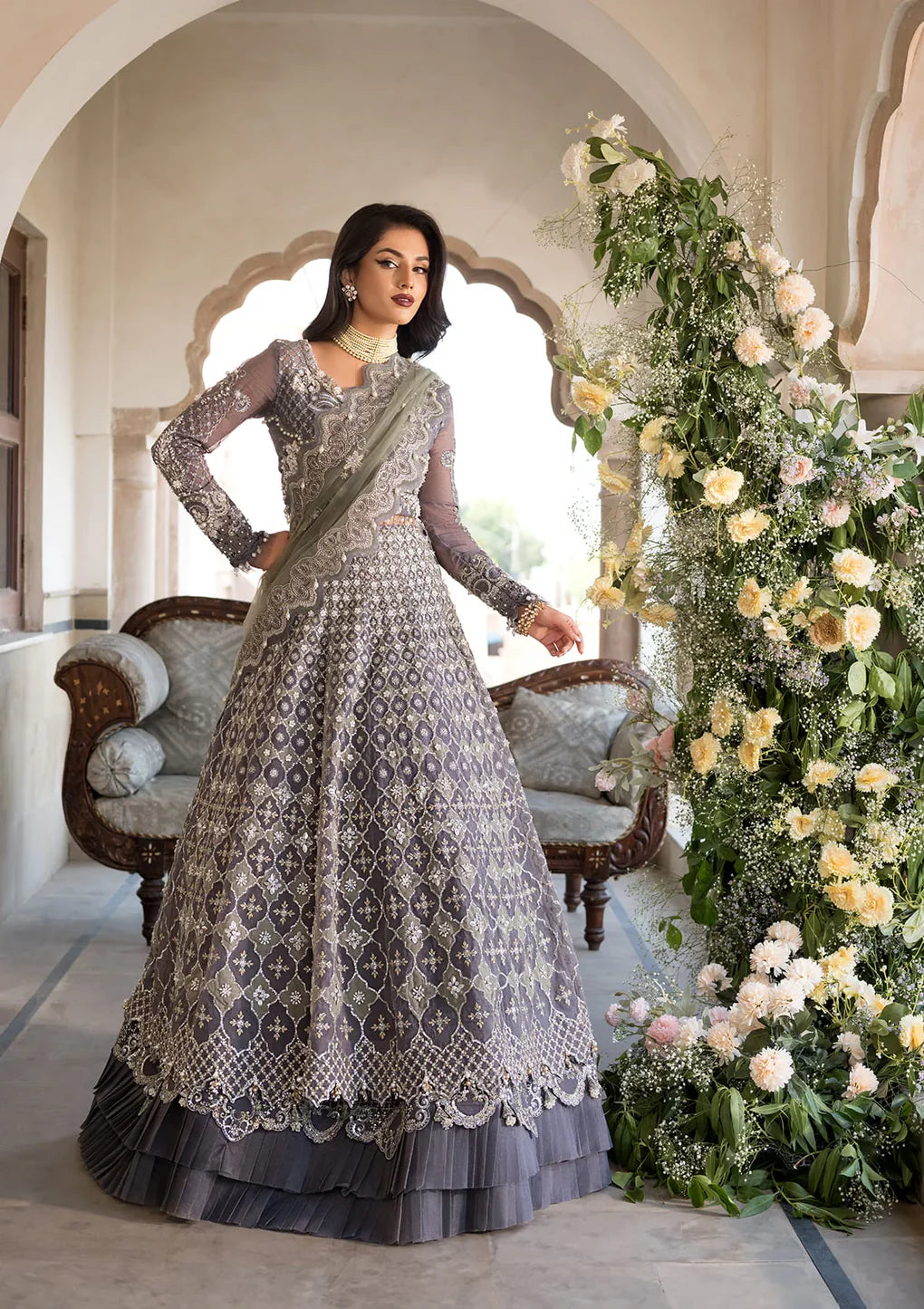 Shop CELEBRATIONS BY ELAF LUXURY FORMALS EFH-02 NAZNEEN at Raz Ruya! Huge discounts on luxury Pakistani designer wear. Fast delivery to UK, USA & Canada. End-of-Year & New Year Sale!