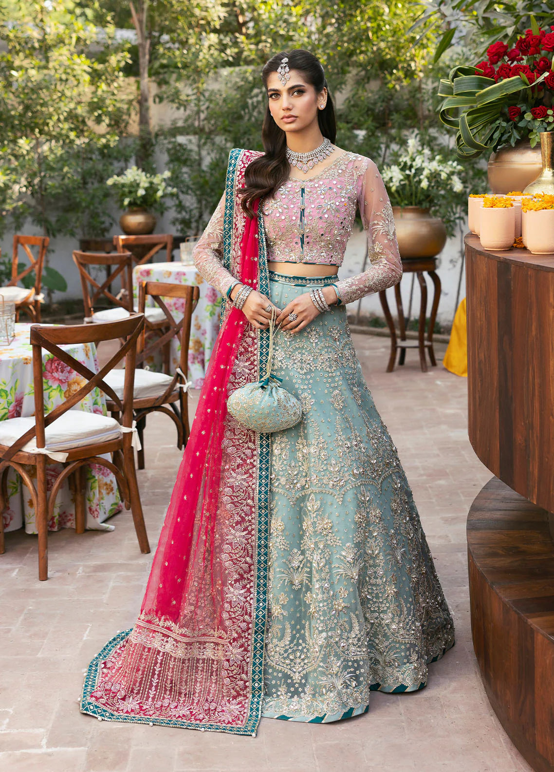 Shop GULAAL CHAANDNI WEDDING FORMALS | SHANAYA at Raz Ruya! Enjoy huge discounts on luxury Pakistani designer wear with fast delivery to the UK, USA & Canada.