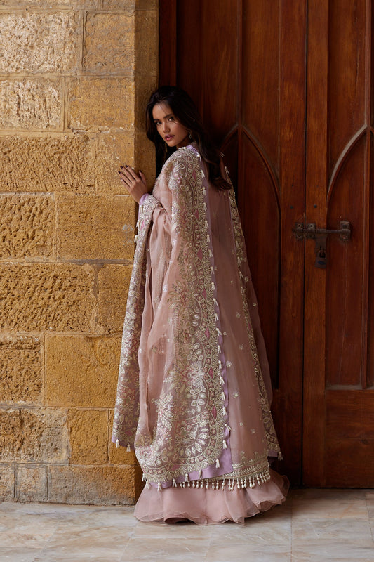 Afrozeh Dastangoi '26 Dastaan-e-Noor Pakistani organza sharara suit