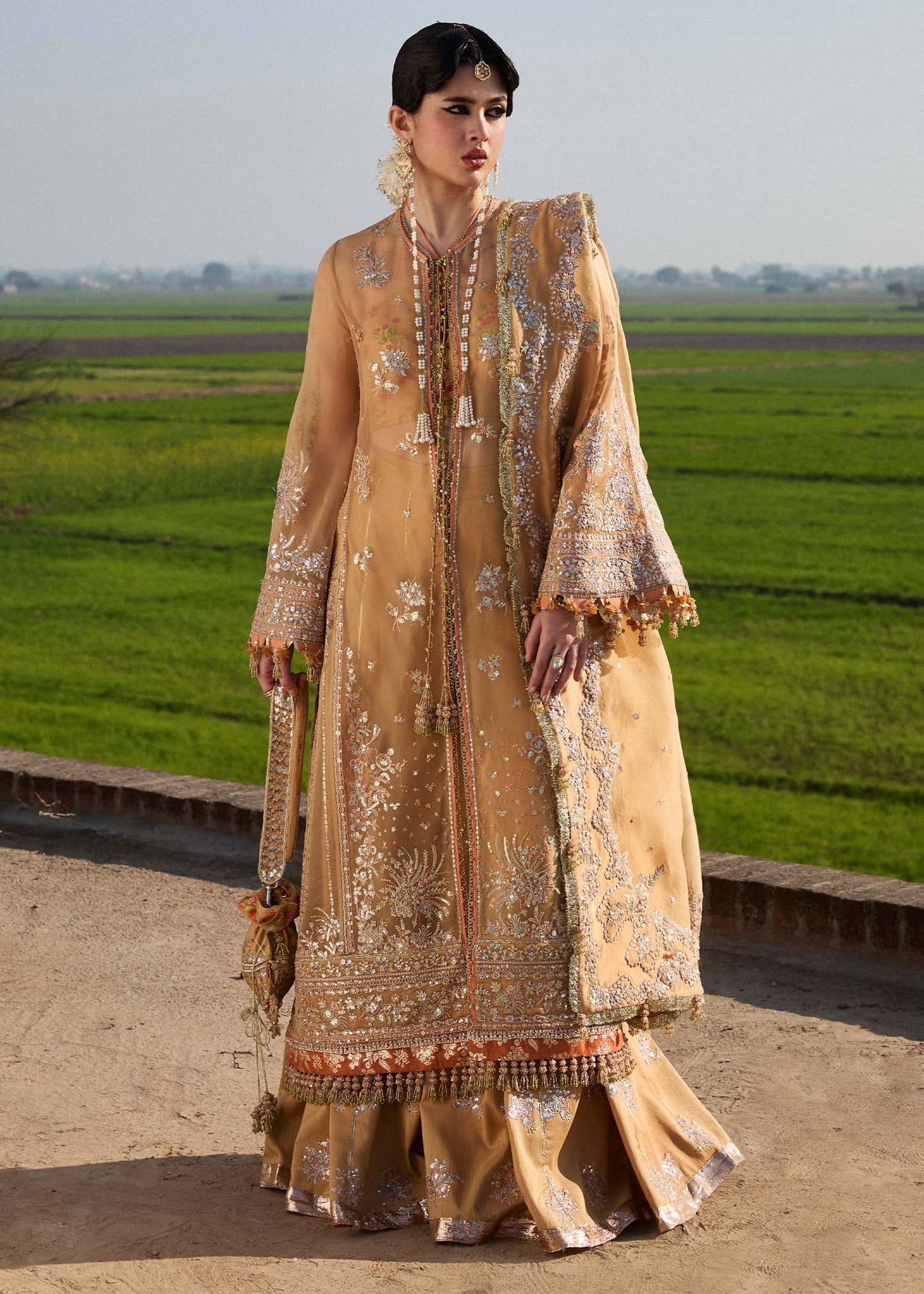 Shop HUSSAIN REHAR DARLINGS FESTIVE '25 FORMALS SUNDAL at Raz Ruya! Huge discounts on luxury Pakistani designer wear. Fast delivery to UK, USA & Canada. End-of-Year & New Year Sale!