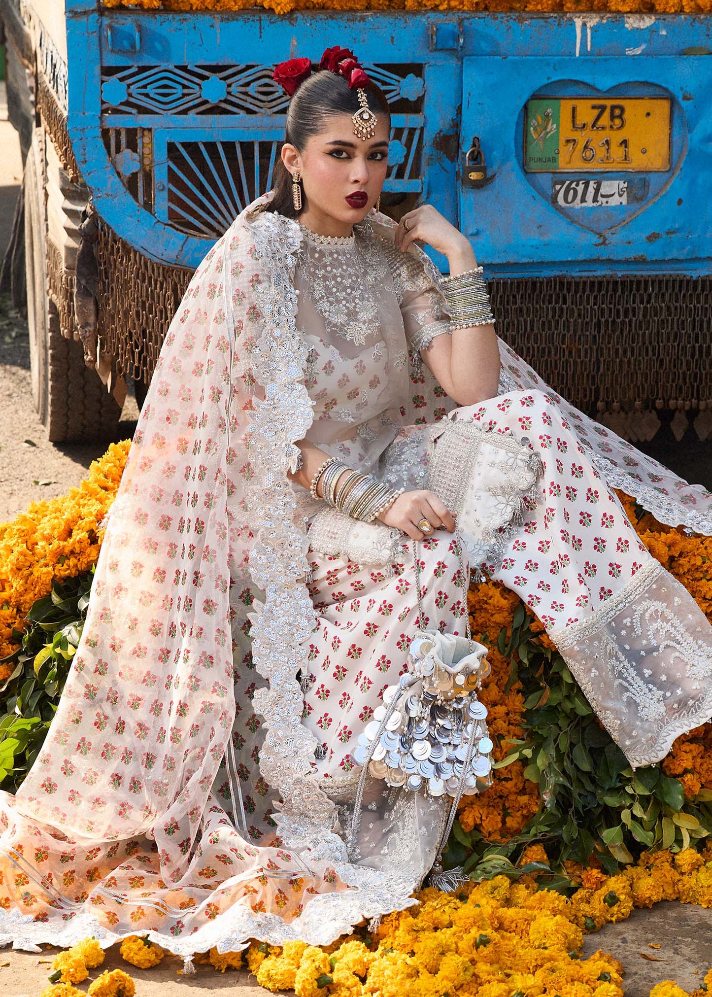 Shop HUSSAIN REHAR DARLINGS FESTIVE '25 FORMALS Zareen at Raz Ruya! Huge discounts on luxury Pakistani designer wear. Fast delivery to UK, USA & Canada. End-of-Year & New Year Sale!