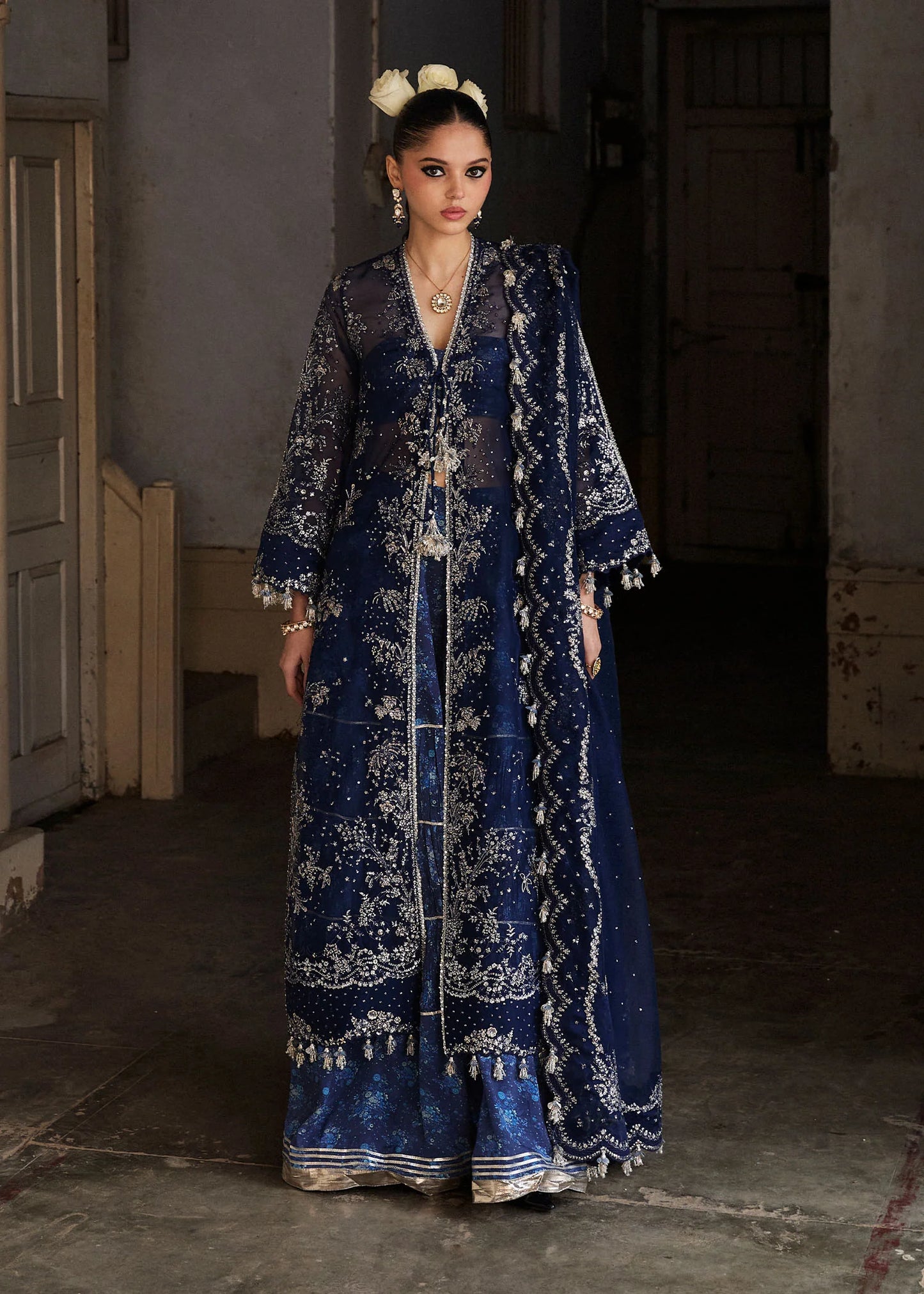 Shop HUSSAIN REHAR DARLINGS FESTIVE '25 FORMALS SAFA at Raz Ruya! Huge discounts on luxury Pakistani designer wear. Fast delivery to UK, USA & Canada. End-of-Year & New Year Sale!
