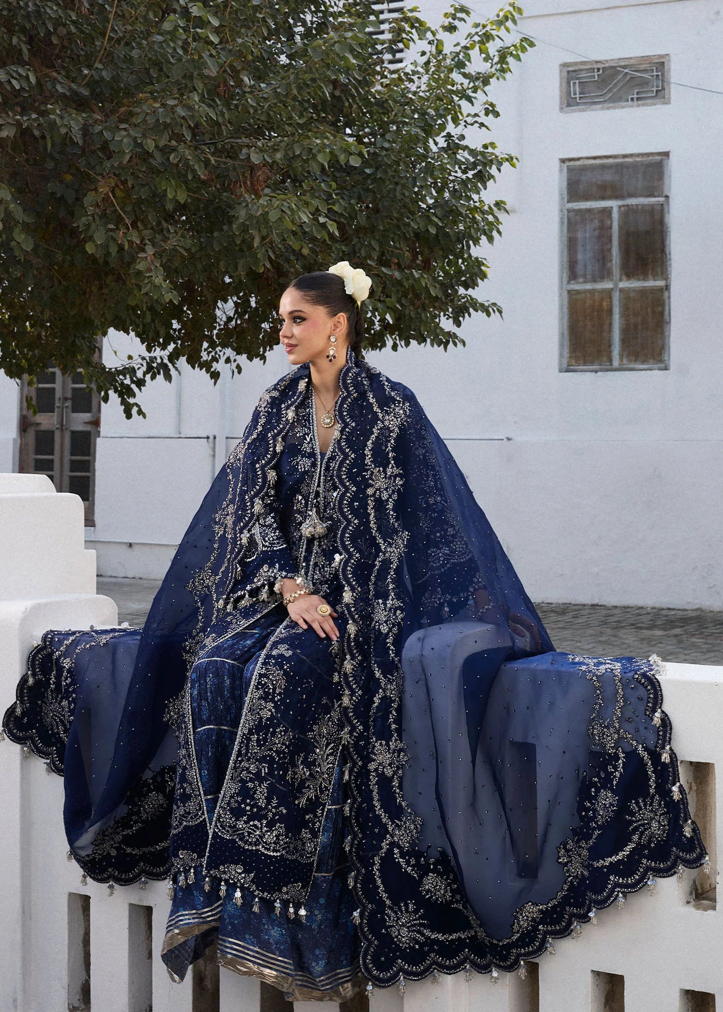 Shop HUSSAIN REHAR DARLINGS FESTIVE '25 FORMALS SAFA at Raz Ruya! Huge discounts on luxury Pakistani designer wear. Fast delivery to UK, USA & Canada. End-of-Year & New Year Sale!