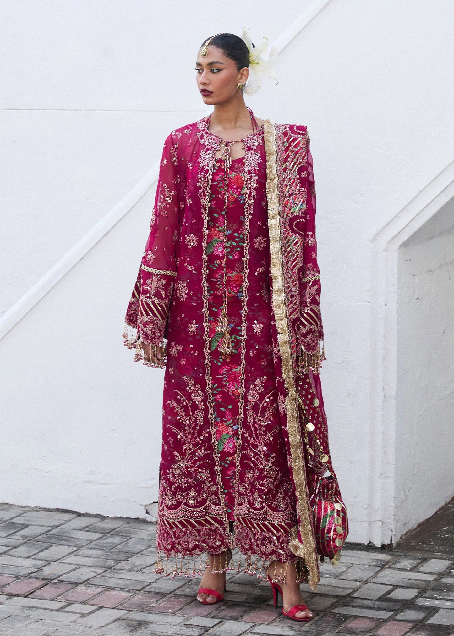Shop HUSSAIN REHAR DARLINGS FESTIVE '25 FORMALS MAHER at Raz Ruya! Huge discounts on luxury Pakistani designer wear. Fast delivery to UK, USA & Canada. End-of-Year & New Year Sale!