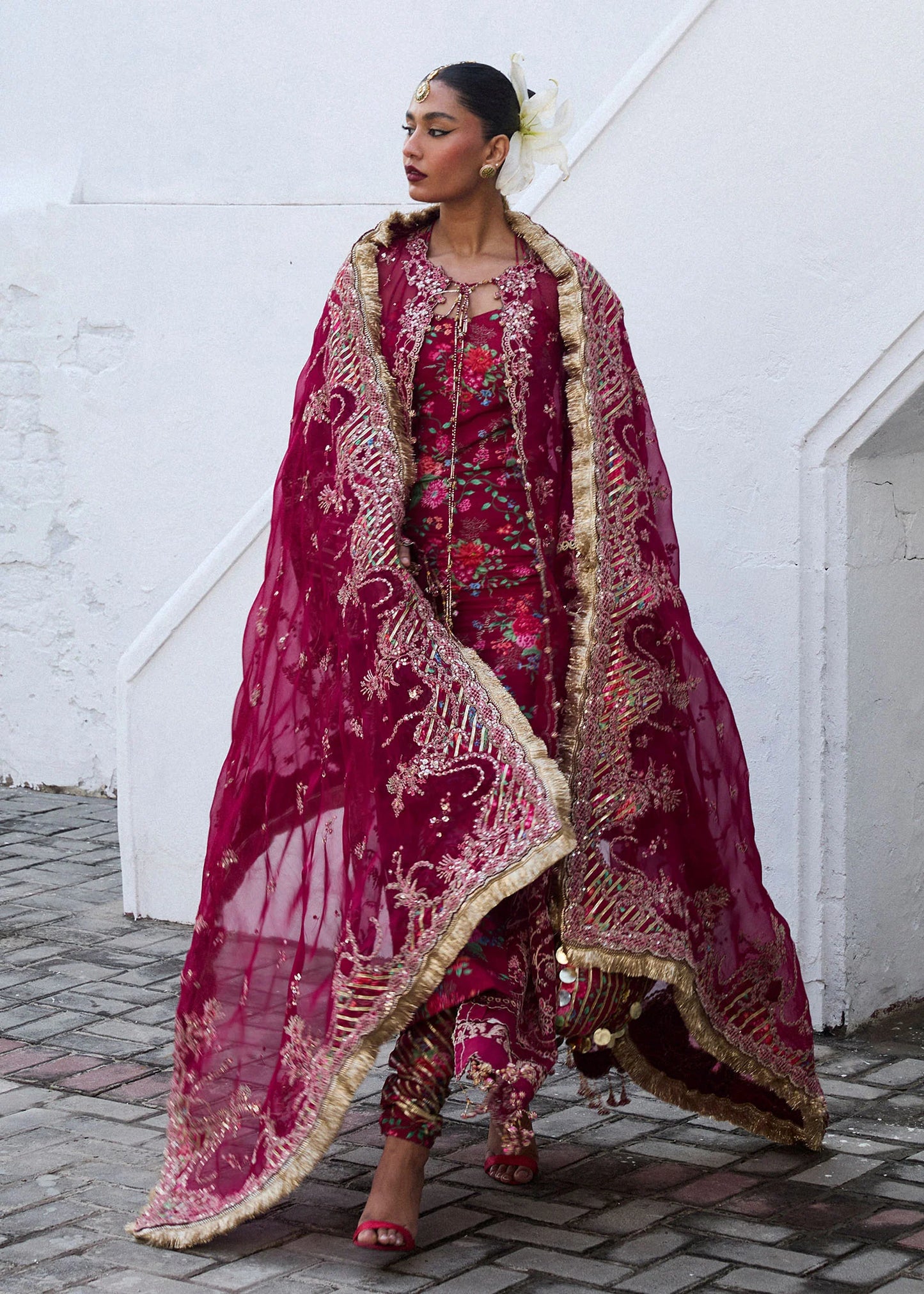 Shop HUSSAIN REHAR DARLINGS FESTIVE '25 FORMALS MAHER at Raz Ruya! Huge discounts on luxury Pakistani designer wear. Fast delivery to UK, USA & Canada. End-of-Year & New Year Sale!