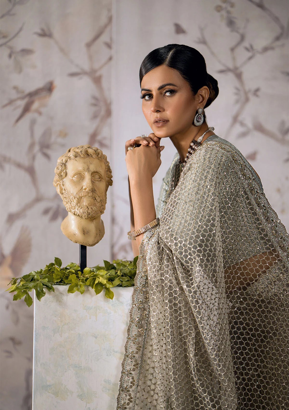 Shop AIK ATELIER FESTIVE FORMALS SARI EDIT - LOOK 03 at Raz Ruya! Huge discounts on luxury Pakistani designer wear. Fast delivery to UK, USA & Canada. End-of-Year & New Year Sale!
