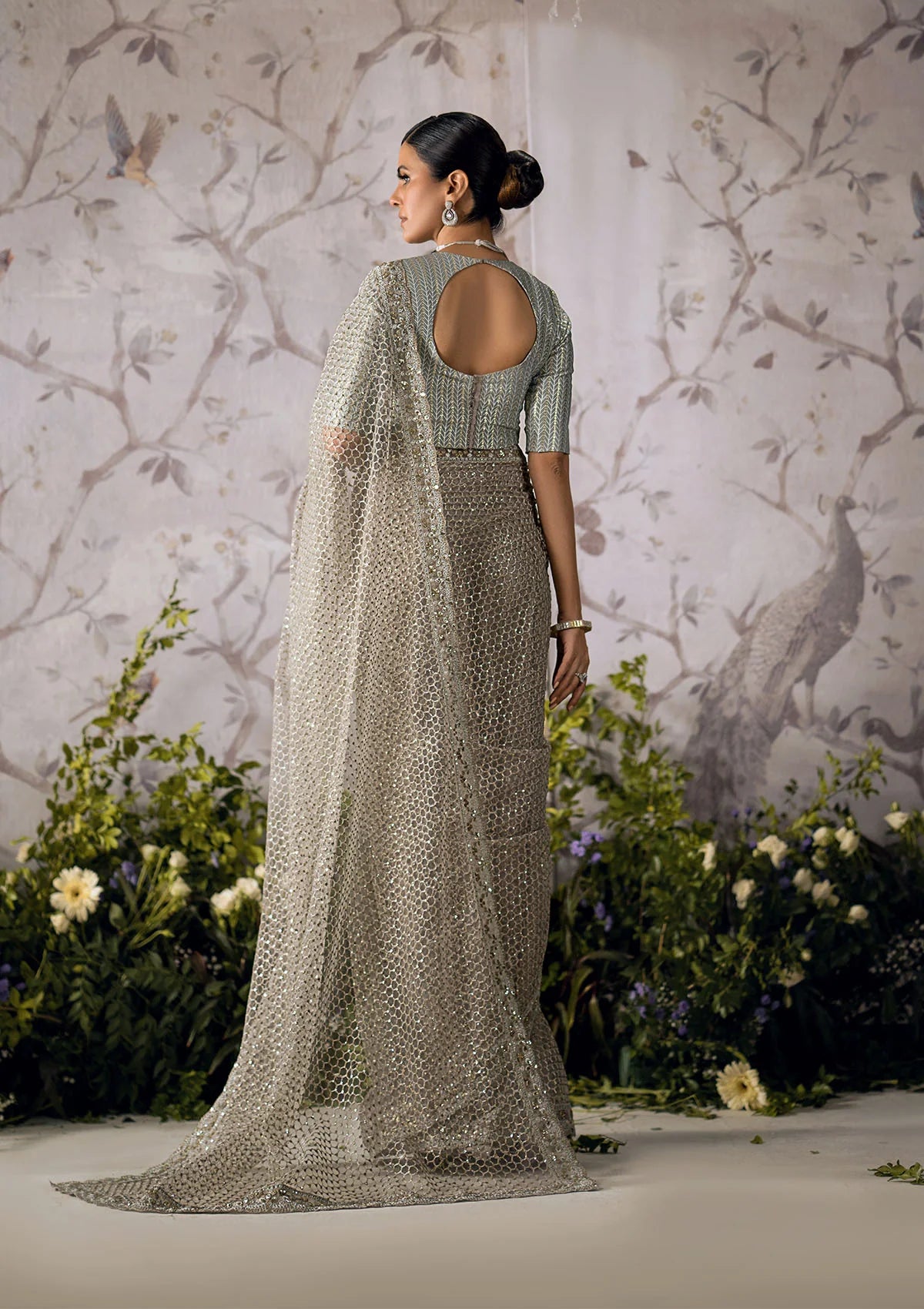 Shop AIK ATELIER FESTIVE FORMALS SARI EDIT - LOOK 03 at Raz Ruya! Huge discounts on luxury Pakistani designer wear. Fast delivery to UK, USA & Canada. End-of-Year & New Year Sale!