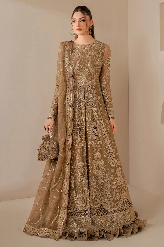 Make a statement in WF'25-04: a luxe chiffon dress with intricate embroidery, organza dupatta & rawsilk bottom. Ideal for formal & festive occasions.