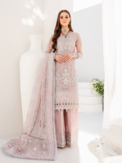 REVIVE Rayah silver organza sharara suit