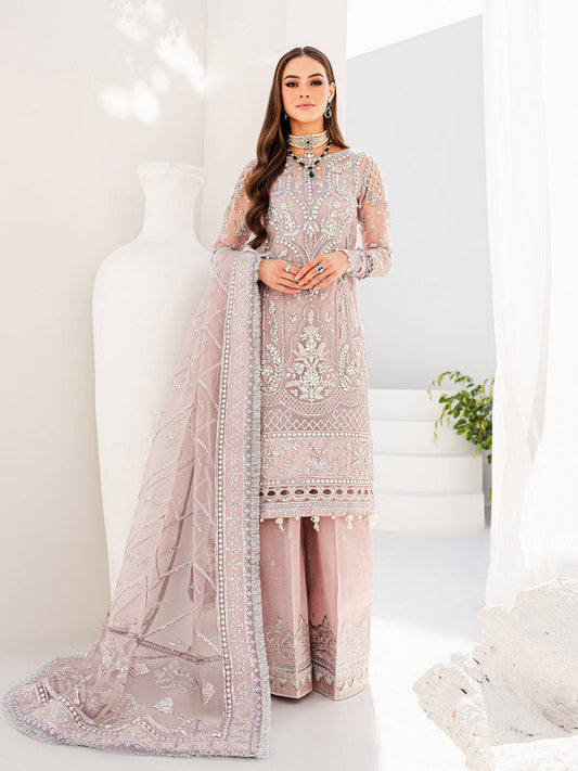 REVIVE Rayah silver organza sharara suit