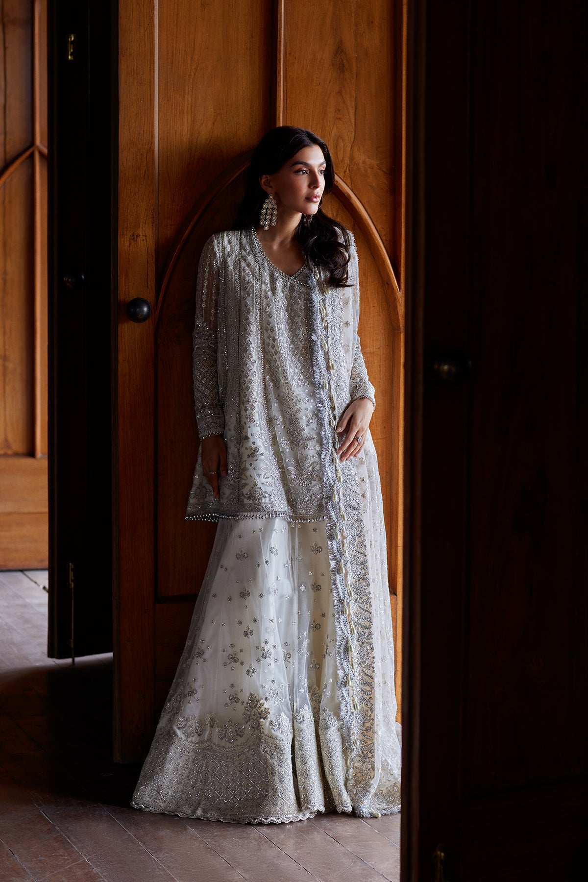 Afrozeh Dastangoi '26 Afsun Pakistani net sharara suit