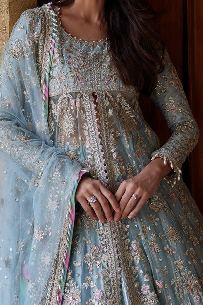 Lafz by Afrozeh – Pakistani wedding guest net outfit