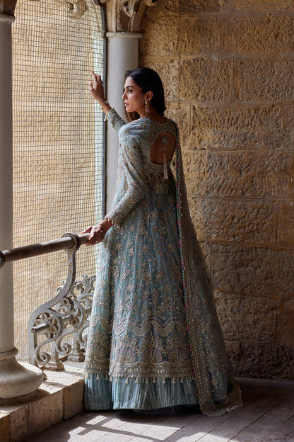 Afrozeh Dastangoi '26 Lafz Pakistani net formal with dupatta