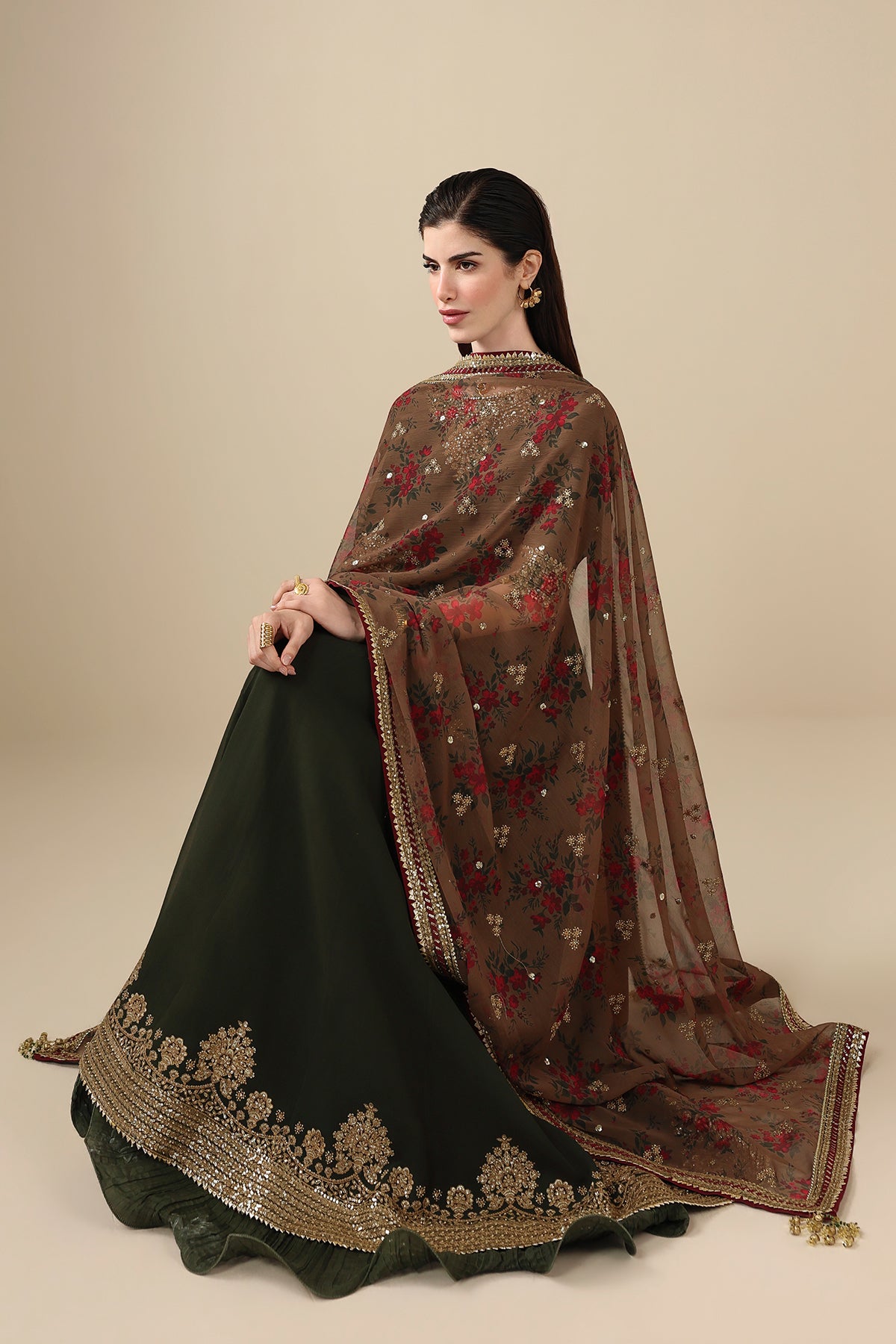 Jazmin UC-3121 embroidered front yoke and panels