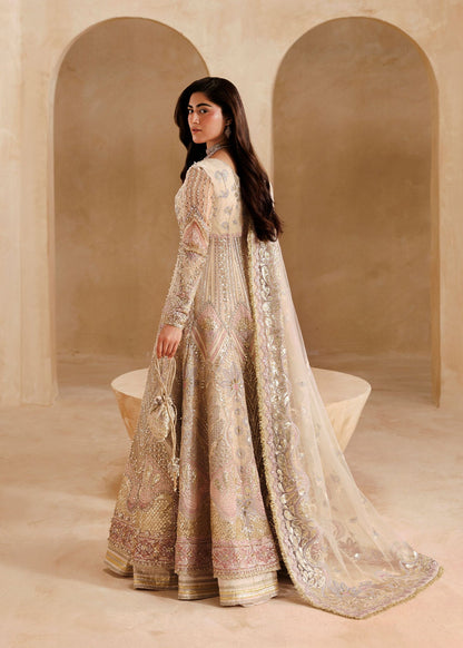 Sardinia Sabrinia with embroidered net dupatta and raw silk trouser