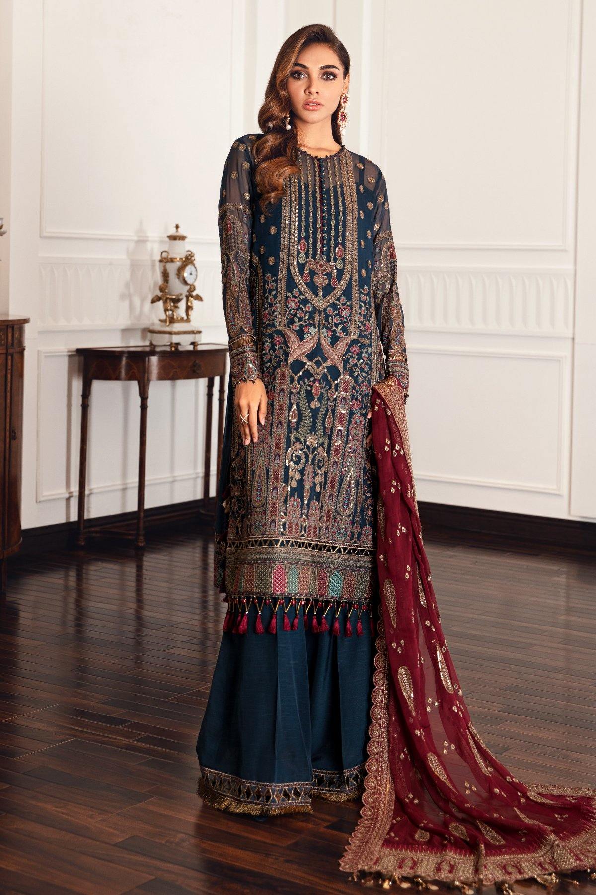 EMBROIDERED CHIFFON UC-3049