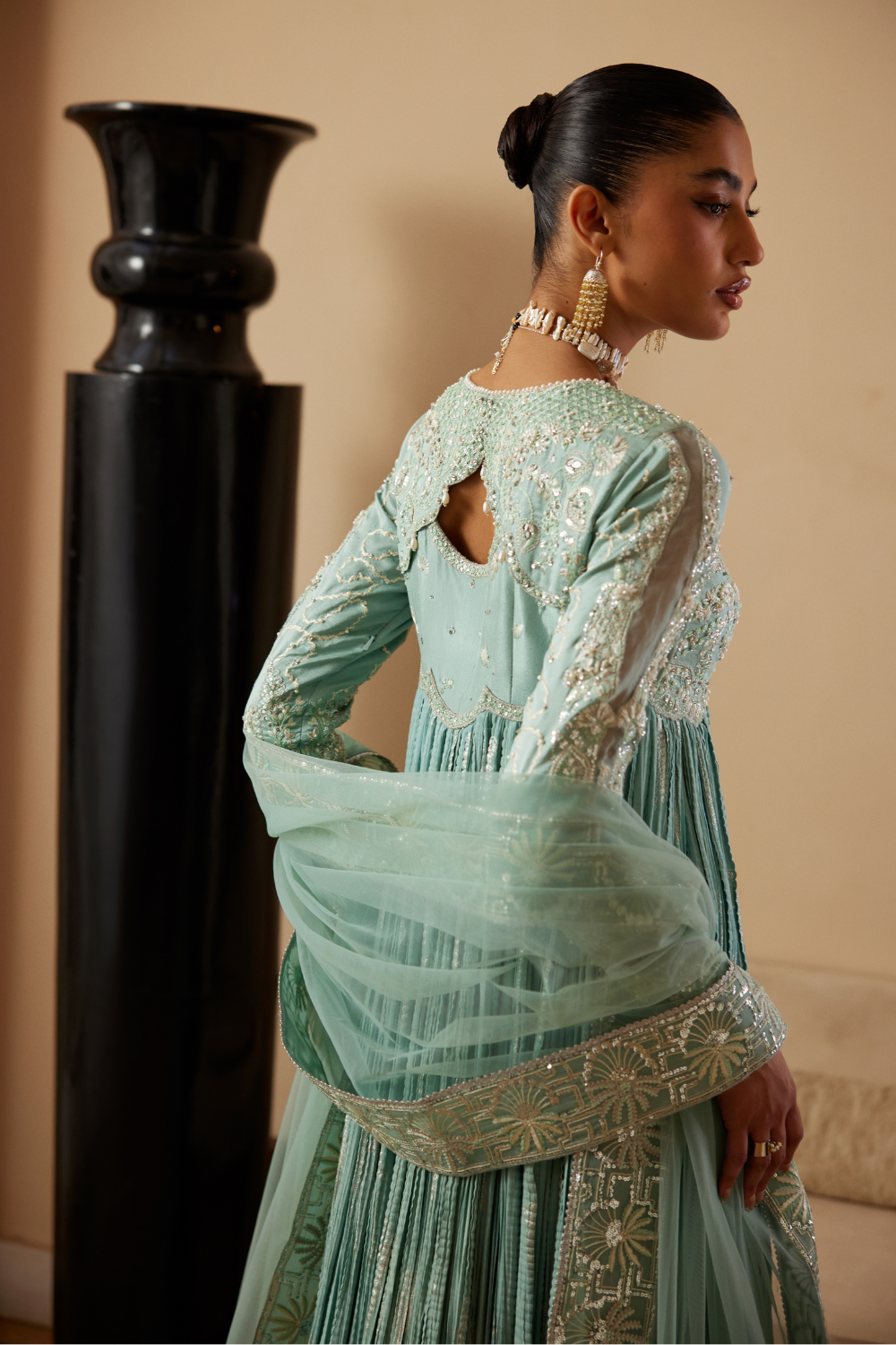 Soraya Silk Edit'26 Aveline blue pishwas