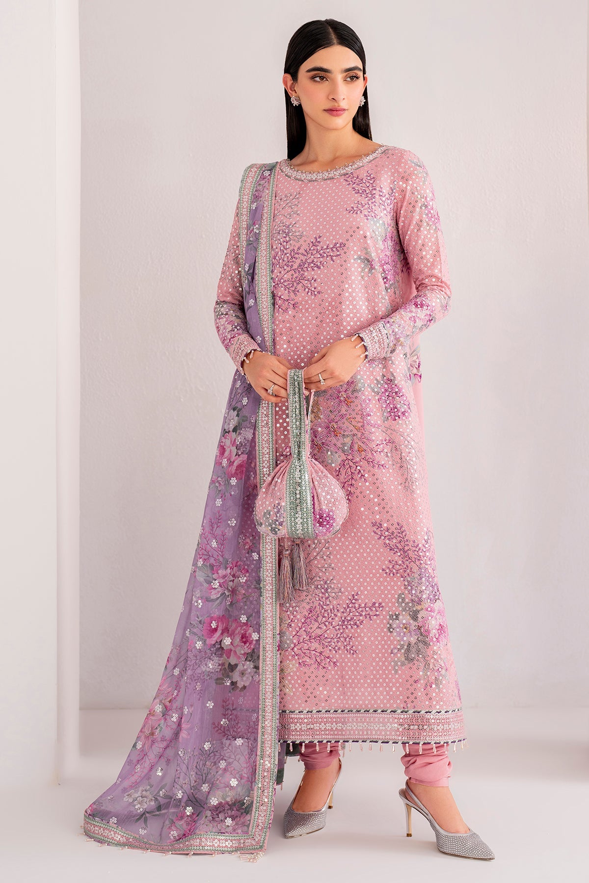 EMBROIDERED CHIFFON UC-3061