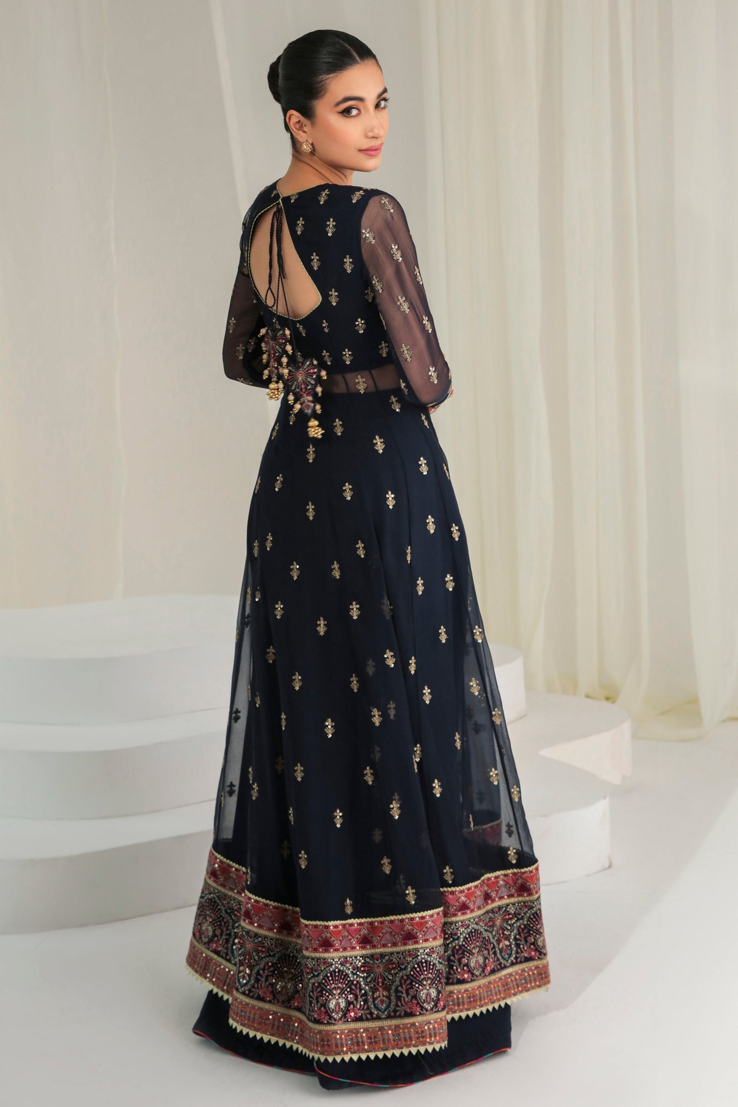 EMBROIDERED CHIFFON UC-3004