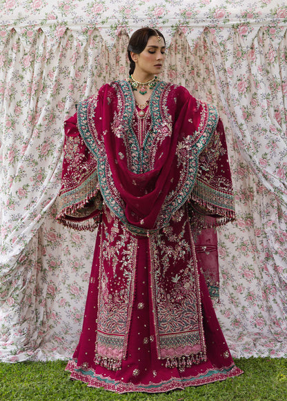 Hussain Rehar Sher Bano scalloped embroidered lehenga hem