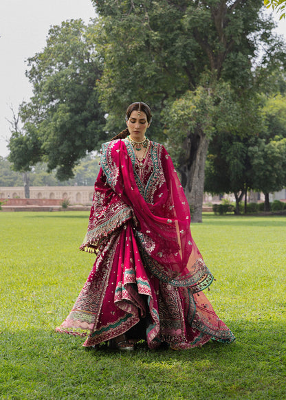 Hussain Rehar Sher Bano side view of festive look