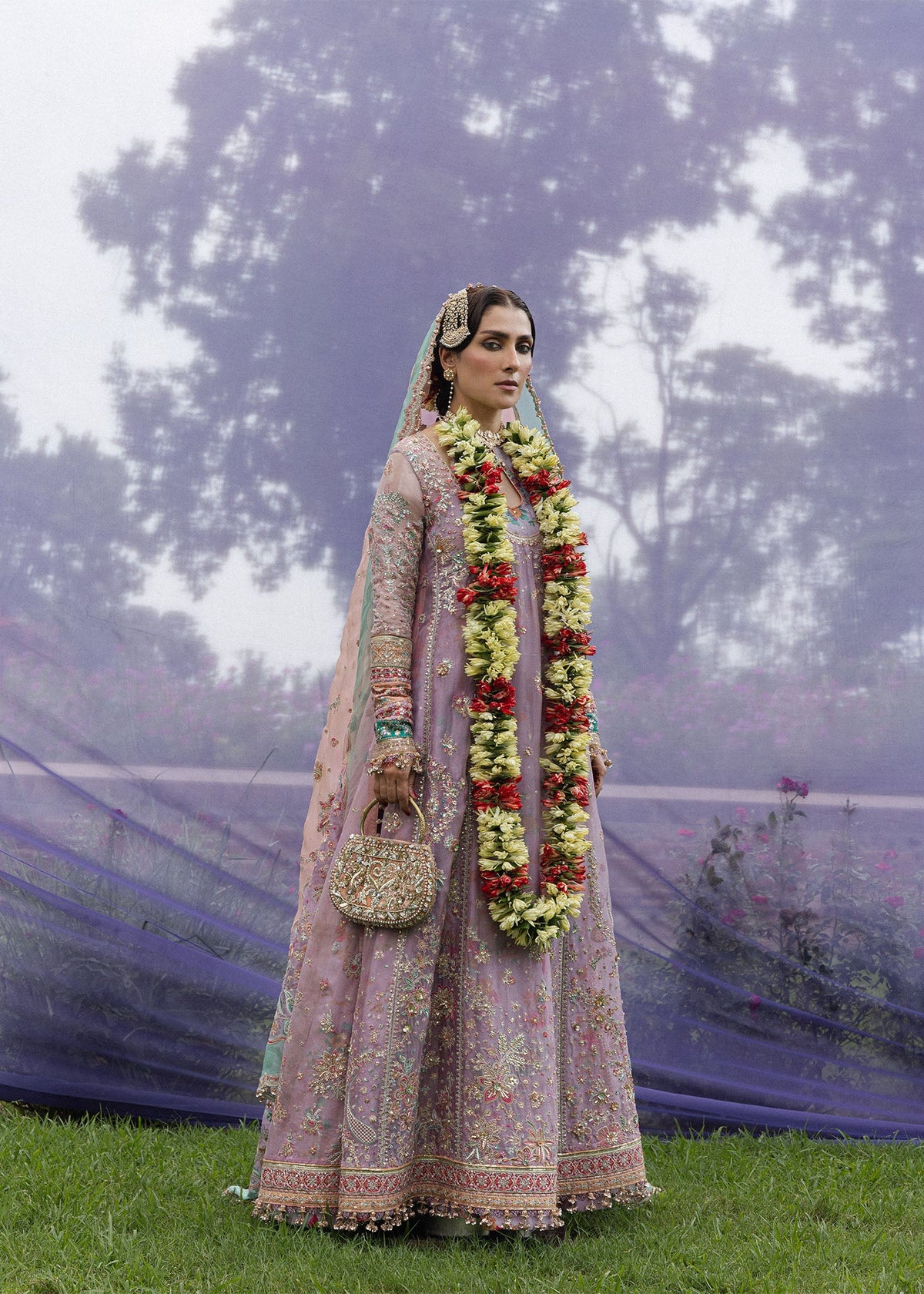 Hussain Rehar Gulrang embellished neckline detail