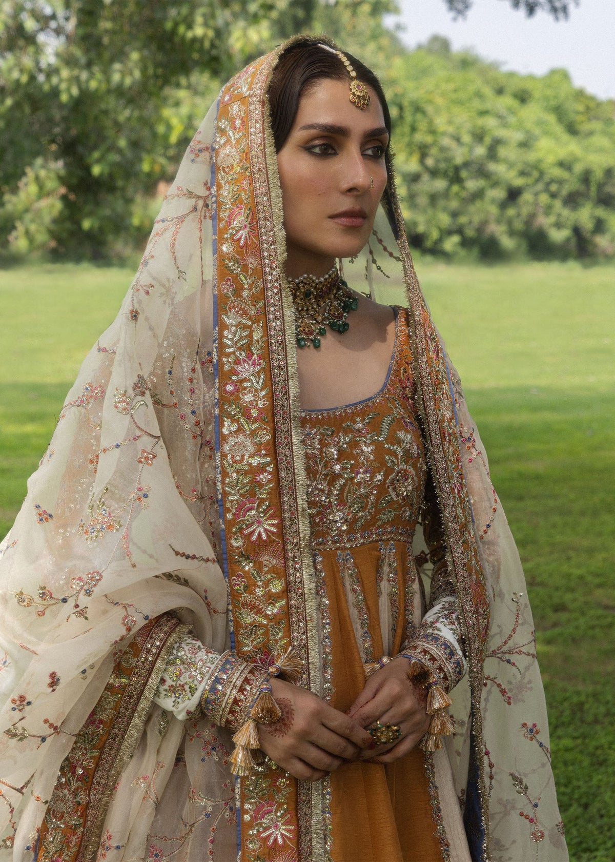 Hussain Rehar Mehru full-length festive look