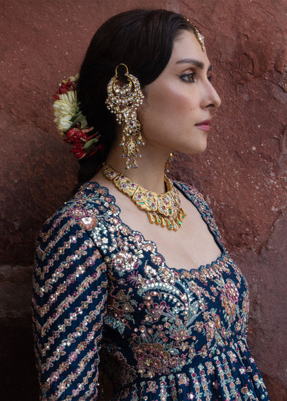 Hussain Rehar Dill Afroz pashwas flare and daman panel detail