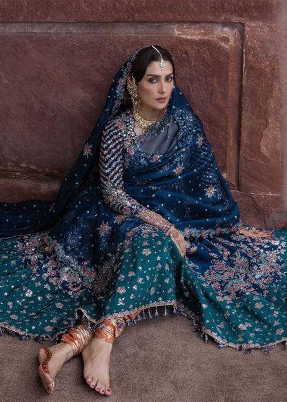 Hussain Rehar Dill Afroz embroidered organza dupatta detail
