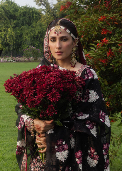 Hussain Rehar Shahnoor flared silhouette and border detail