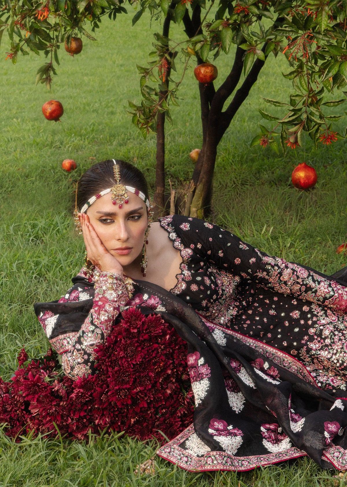 Hussain Rehar Shahnoor full-length festive look