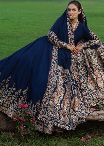 Hussain Rehar Neelum embroidered flare and hem border