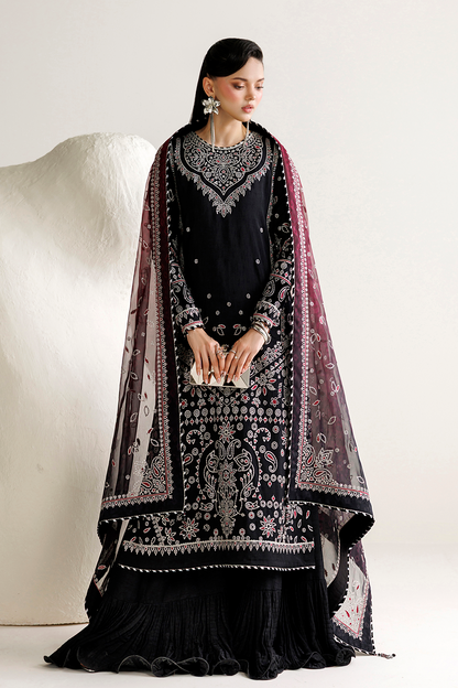 Embroidered raw silk UR-7091 by Jazmin – Pakistani party wear